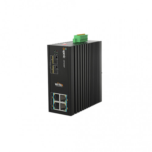 Wi-Tek SP3006F индустриальный PoE коммутатор