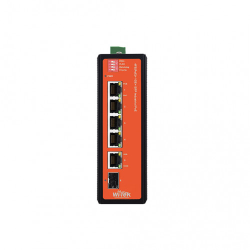 Wi-Tek WI-PS206GF-I Индустриальный неуправляемый Poe коммутатор