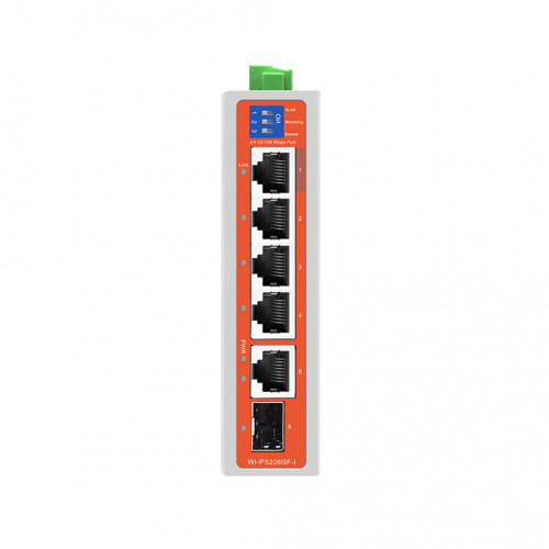 Wi-Tek WI-PS206GF-I V2 Неуправляемый коммутатор PoE