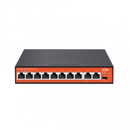 Wi-Tek WI-PS210 V4 PoE Коммутатор неуправляемый 