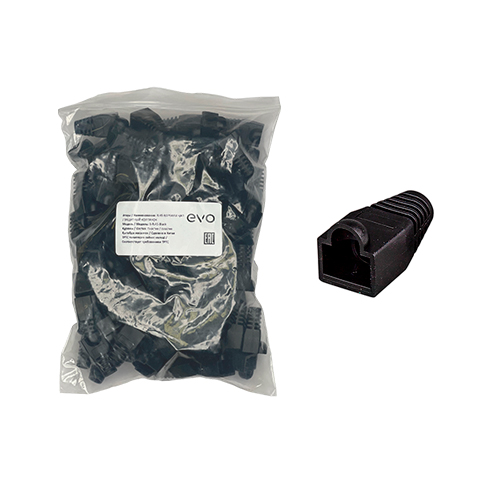 B-RJ45 Black (чёрный) Колпачки RJ45 Cat5/Cat6 (100 шт/пакет)