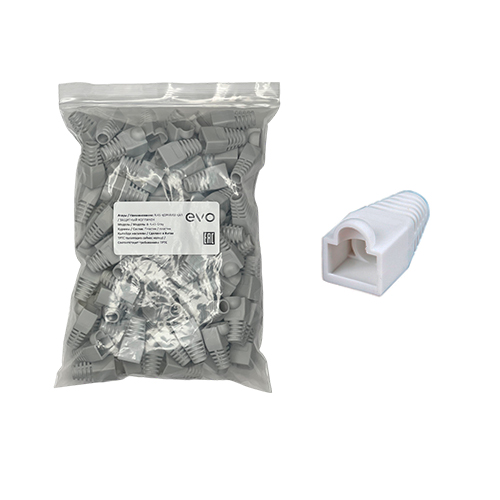 B-RJ45 Gray (серый) Колпачки RJ45 Cat5/Cat6 (100 шт/пакет)