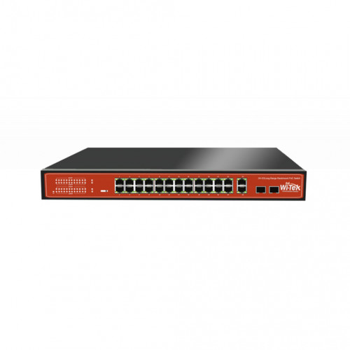 Wi-Tek WI-PMS326GF-24V PoE коммутатор управляемый