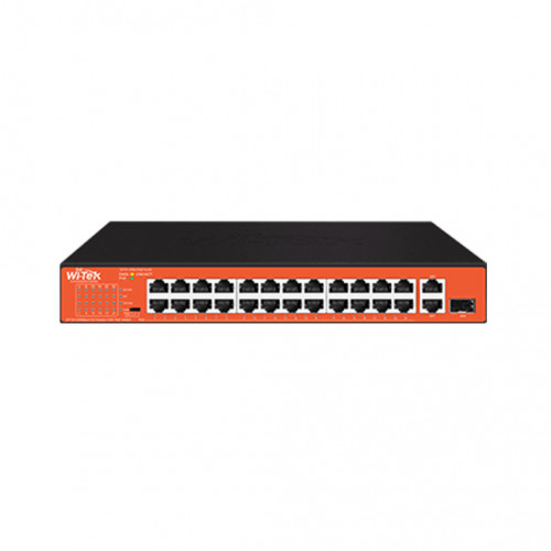 Wi-Tek WI-PS526GH 24 портовый неуправляемый коммутатор