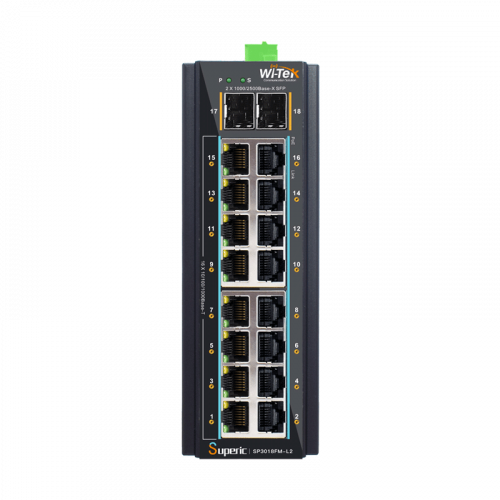 Wi-Tek SP3018FM-L2 PoE коммутатор управляемый