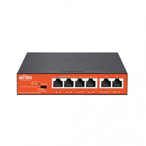 Wi-Tek WI-PS205 V3 неуправляемый Poe коммутатор