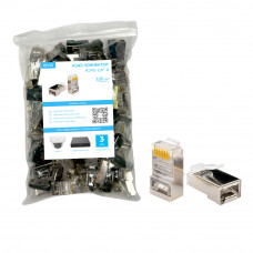 RJ45-3UF-6 EVO Коннектор FTP 3U (100 штук в упаковке)